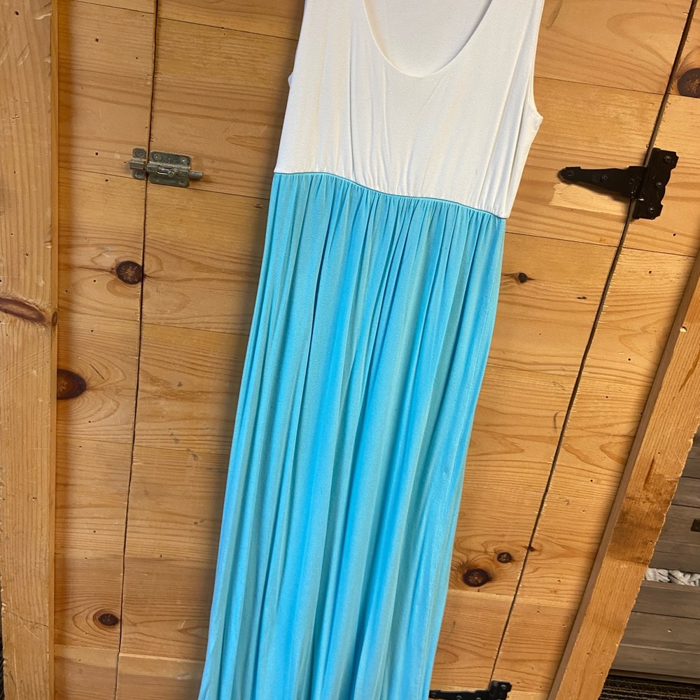 Blue maxi dress